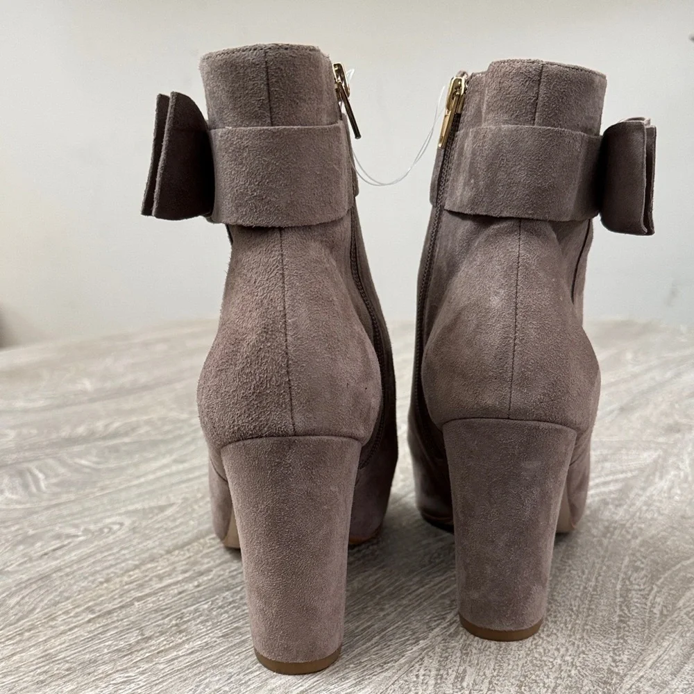 Kate Spade Suede Ankle Boots in Taupe, Women’s Size 10M, Like New